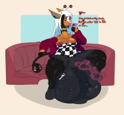 1futa anthro churning cock_vore digestion female futa_on_female futanari girafarig giraffe horsecock horsecock_futa horsecock_futanari pokemon vore