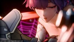 1girls 2boys 2boys1girl 3d anal anal_sex animated from_behind honkai:_star_rail ipc_grunt_(honkai:_star_rail) jygreanimation kafka_(honkai:_star_rail) lips pixiewillow pov purple_hair sex silver_wolf_(honkai:_star_rail) sound tagme threesome vaginal_penetration video voice_acted