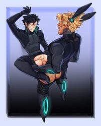 2boys anal anal_penetration anal_sex ass ass_up athletic athletic_male balls big_ass big_butt big_penis black_hair blonde blonde_hair blushing blushing_male bodysuit boner bunny_ears butt clothed clothed_sex clothes clothing cock color colored colorful crotch_cutout dick duo erect_penis erection fat_ass flaccid flaccid_penis flaccid_while_penetrated foreskin gape gaping gaping_anus gay gay_anal gay_sex gradient_background horny horny_male interracial lacryboy looking_at_partner looking_pleasured male male/male male_only male_penetrated male_penetrating male_penetrating_male medium_hair melanpsycholia missionary_position muscles muscular muscular_male no_underwear penetration penile penile_penetration penis penis_in_ass penis_out penis_size_difference perineum pleasure pleasure_face pleasured pleasured_face ripped_clothes ripped_clothing ripped_pants sex shaved_crotch simple_background skin_tight technology technophilia testicles thick thick_ass thick_penis twink uncensored uniform veiny veiny_penis yaoi