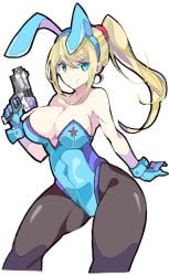 1girls ass ass clothed clothing enpe female metroid nintendo samus_aran sideboob solo