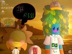 2016_rio_olympics 3boys ambiguous_species among_us among_us_reference anthro artist_name artist_signature background background_character blue_body blue_skin blush bolas_(vtdpn) brazil brazilian brazilian_male brazilian_paralympic_committee cap cauê_(mascot) comitê_paralímpico_brasileiro faceless_male first_porn_of_character flora_fauna gay green_hair heart-shaped_pupils humanoid interspecies leaf_hair moreina_star moreina_star_nsfw no no_humans no_sex non-human olympic_mascot olympics pan_american_games pan_american_games_2007 pan_american_games_mascot paralympics plant real_life_background rio_2007 rio_2016_olympics same_person self_upload speech_bubble sun sweat sweating text things thought_bubble threesome tom_(mascot) tom_(mascot)(cpb) twitter_link vinicius_e_tom:_divertidos_por_natureza watermark white_shirt wtf yellow_body yellow_skin