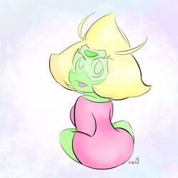 1girls female female_only gem gem_(species) green_skin peridot_(steven_universe) steven_universe vallycuts