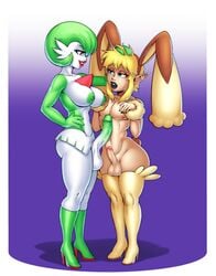 2019 absurd_res blush breasts clothed clothing cosplay crossdressing crossover duo erection futanari gardevoir girly goodbadlewd hi_res humanoid humanoid_penis intersex link lopunny_(cosplay) makeup male nintendo penis pokémon_(species) pokemon pokemon_(cosplay) pokemon_(species) the_legend_of_zelda video_games