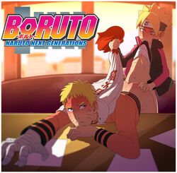 2boys abs age_difference anal anal_sex ass ass_grab bandage bandaged_arm bent_over bent_over_table blue_eyes blush boruto:_naruto_next_generations bubble_butt clothing doggy_style enookie father_and_son forehead_protector fully_clothed hand_on_ass headband incest indoors inside jacket male male_only male_penetrating naruto naruto_(series) no_panties older_male older_man_and_younger_boy pants_down pecs penetration red_face sex shirt_in_mouth shirt_lift shirt_pull size_difference sweatdrop uzumaki_boruto uzumaki_naruto whisker_markings whiskers yaoi yellow_hair younger_male