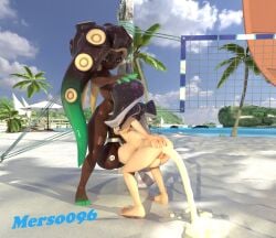 1futa 3d beach callie_(splatoon) cum cum_all_the_way_through cum_inside cum_leaking cum_leaking_out_of_anus cum_on_ground cum_puddle cumflation dark-skinned_futa dark_skin ejaculation fellatio female futa_on_female futa_with_female futanari huge_balls marina_(splatoon) merso096 outdoor_sex outdoors outside public sand splatoon splatoon_2