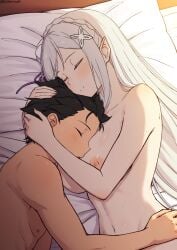 emilia (re:zero) from re:zero kara hajimeru isekai seikatsu by ecjhonny89