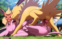 16:10 2019 3_toes animal_genitalia animal_penis anus balls being_watched blue_body blue_skin blush bodily_fluids breasts busty_feral canine_penis claws closed_eyes cum cum_in_pussy cum_inside defeated detailed_background drugged eeveelution espeon female female_penetrated feral feral_on_feral feral_penetrating flareon forced forehead_gem frill_(anatomy) fur genital_fluids grass hi_res impregnation jolteon katahane3 knot looking_at_another male male_penetrating male_penetrating_female membrane_(anatomy) membranous_frill neck_tuft needle_(disambiguation) nintendo nipples open_mouth orange_body orange_fur penetration penis pokémon_(species) pokemon pokemon_(species) purple_body purple_eyes purple_fur pussy quadruped rape saliva sex straight substance_intoxication sweat tan_body tan_fur tapering_penis tears toe_claws toes tuft vaginal_penetration vaporeon video_games voyeur white_body white_fur yellow_body yellow_fur