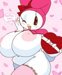 breasts cassettedream chocol dream-cassette hoshime my_melody sanrio text_bubbles