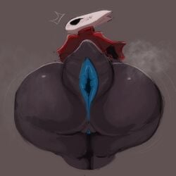 ass ass_focus ass_up blue_anus blue_pussy dark-skinned_female dark_skin hollow_knight hollow_knight:_silksong hornet_(hollow_knight) qwpeowqpe silksong thick_ass thick_thighs