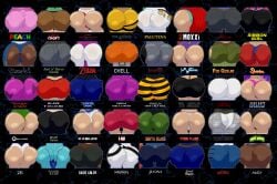 artist_name artist_request ass ass_comparison butt butt_focus lara_croft mario_(series) morrigan_aensland nintendo palutena princess_peach princess_zelda samus_aran super_smash_bros. the_legend_of_zelda video_games wii_fit_trainer