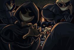 bimbofication blonde_hair breasts cult female female_only glasses huge_breasts knick_knack large_breasts multiple_girls noonun sunglasses sunny_miami