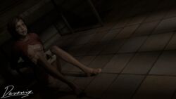 1boy 1girls 3d abused after_rape arms_behind_back blender bondage clothing cum cumshot dasovix dry_cum ellie_(the_last_of_us) ellie_williams kidnapped naughty_dog nipples panties sony_interactive_entertainment the_last_of_us young