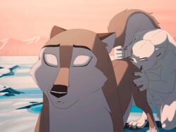 2019 4_toes 5_fingers aleu aleu_(balto) animal_genitalia animated anthro_on_feral arctic_fox ass balls balto_(film) biped black_claws black_nose blue_eyes brown_body brown_fur canid canine canis cheek_tuft claws closed_eyes clothing crouching crytrauv cunnilingus detailed_background discarded_clothing duo eyebrows facial_tuft female feral feral_only fingers fox frame_by_frame front_view fully_sheathed fur furry gif hand_on_butt licking looking_at_another looking_away looking_back looking_pleasured loop male mammal mountain nude open_mouth oral outside paloma-paloma paws quadruped raised_tail rear_view sex sheath side_view smile snow standing straight tail_grab teeth three-quarter_view toes tongue tongue_out tuft undressing vaginal_penetration white_body white_fur wolf zoophilia