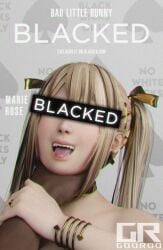 blacked blonde_hair blonde_hair_female blue_eyes choke_hold choker collar dark-skinned_male dead_or_alive dead_or_alive_5 earrings faceless_male g0or0o golden_collar golden_hair_ornaments golden_jewelry golden_ribbon hair_ornament hair_ribbon hi_res identity_censor interracial jewelry light-skinned_female marie_rose open_mouth ribbon snowbunny spade spade_bracelet spade_earrings tied_hair twintails x_hair_ornament