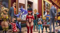 alix_kubdel alya_cesaire big_ass big_hips bunnix chloe_bourgeois exibitionism ferjuasi ladybug_(character) marinette_dupain-cheng miraculous_ladybug queen_bee_(miraculous_ladybug) rena_rouge