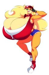 anthro bandicoot big_breasts blonde_female blonde_hair breasts breasts_bigger_than_head breasts_bigger_than_torso cleavage crash_(series) davix-ilustrador fatal_cutie fatal_fury female female_anthro female_furry furry furry_female gigantic_breasts huge_breasts hyper_breasts jdwalkrat large_breasts shoes sneakers tawna_bandicoot top_heavy top_heavy_breasts