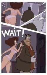 1girls 2boys almost_caught amugea cheating cheating_wife closet female lingerie male max_goof peg_pete pete_(disney) tagme