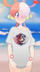 animated big_breasts breasts flashing flashing_breasts heart heart_symbol mallows.exe one_piece pussy tagme thick_thighs uta_(one_piece) vagina