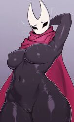 1girls 2_horns alternate_body_type alternate_breast_size arthropod artist_name big_ass big_breasts big_butt black_body black_skin breasts bubble_ass bubble_butt bug bug_girl esquire female female_only hollow_knight hollow_knight:_silksong hornet_(hollow_knight) large_ass large_breasts large_butt silksong team_cherry