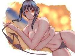 1girls almost_naked almost_nude arm_support bare_arms bare_belly bare_breasts bare_chest bare_hands bare_hips bare_legs bare_midriff bare_navel bare_shoulders bare_skin bare_thighs bare_tits bare_torso belly belly_button big_breasts bikini bikini_bottom bikini_only bikini_removed bikini_top bikini_top_removed black_bikini black_bikini_bottom black_bikini_top black_hair black_hair_female black_string_bikini black_swimsuit black_swimwear blurred_background blurry_background breasts busty busty_female busty_girl busty_teen cleavage collarbone covering covering_breasts covering_chest covering_nipples covering_self curvaceous curvaceous_body curvaceous_female curvaceous_figure curvaceous_hips curvaceous_teen curvaceous_thighs curvy curvy_body curvy_female curvy_figure curvy_hips curvy_teen curvy_thighs digital digital_art digital_drawing digital_drawing_(artwork) digital_media digital_media_(artwork) elbows enen_no_shouboutai exposed_arms exposed_belly exposed_breasts exposed_chest exposed_hips exposed_legs exposed_midriff exposed_navel exposed_shoulders exposed_skin exposed_thighs exposed_tits exposed_torso female female_focus female_only fingernails fingers fire_force groin hair_between_eyes head_tilt hiding_breasts high_resolution highres hourglass_figure inframammary_fold inguinal_crease inguinal_ligament kotatsu_tamaki large_boobs large_breasts lean_figure linea_alba lips long_hair looking_at_viewer lying lying_down lying_on_floor lying_on_ground lying_on_side midriff mostly_nude naked naked_female naked_woman narrow_waist navel nearly_nude nude nude_female nudity on_side orange_eyes orange_eyes_female pixiv_id_21451697 plump_breasts practically_nude shoulders sitting slender_body slender_waist slim_waist solo stomach string_bikini swimsuit swimsuit_removed swimwear teen_girl teenage_girl teenage_tits teenager thick_thighs thighs tilted_head topless topless_female twintails twintails_(hairstyle) upper_body wide_hips young_female young_woman