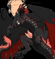 2_penises animal_genitalia animal_penis black_background black_body black_feathers black_markings black_pawpads black_scales black_underbelly claws cuntboy cuntboy_sans_balls diphallia diphallism dragon dragon_taur eastern_dragon feathered_wings feathers feet fur genitals hemipenes herm hermaphrodite intersex jujutsu_kaisen maleherm markings multi_arm multi_genitalia multi_limb multi_penis mythological_creature mythological_scalie mythology navel pawpads paws penis pink_body pink_fur pink_scales puppetmaster13uwu pussy red_body red_feathers scales scalie sharp_teeth simple_background solo sukuna_(jujutsu_kaisen) talons tan_body tan_scales taur teeth toes wings