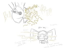 1girls big_ass blush_lines capcom embarrassed embarrassed_female english_text fart fart_cloud fart_fetish farting farting_on_object female female_only monochrome oddtenn on_stage rainbow_mika street_fighter thick_ass wrestler wrestling