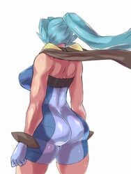 clair_(pokemon) gym_leader huge_ass huge_breasts human human_only muscular_female nintendo pokemon pokemon_gsc thick_thighs uya_(yurukah)