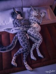 3d_(artwork) andromorph andromorph/male animal_genitalia animal_penis anthro balls belly belly_expansion belly_inflation blender_(artwork) bodily_fluids cum cum_inside digital_media_(artwork) duo erection expansion felid fur genital_fluids genitals hair hi_res inflation intersex intersex/male knot leopard male male/male male_penetrated male_penetrating male_penetrating_male mammal mrgaleo nude pantherine penetration penile penile_penetration penis penis_in_vagina rexouium sex snow_leopard stomach_bulge tail vaginal_penetration