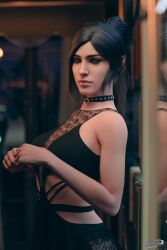 1girls 3d baldur's_gate baldur's_gate_3 blushymostly breasts chest curvaceous curvy curvy_figure dark_hair dungeons_and_dragons elf elf_female elf_girl female half-elf half-elf_female hips hourglass_figure humanoid legs light-skinned_female light_skin mature mature_female shadowheart slim_waist thighs waist