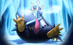 16:10 2019 3_toes anthro anus blush empoleon erection hi_res katahane3 looking_at_viewer male male_only nintendo penis pokémon_(species) pokemon soles solo toes video_games