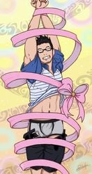 glasses male_only nerd priapus ribbon silverace underwear