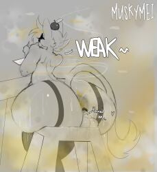 anthro anus apple ass big_butt bodily_fluids butt_sniffing chair drawing drawing_tablet duo fart fart_cloud fart_fetish fart_sniffing farting_at_viewer farting_on_face food fruit furniture genitals holding_object male musk musk_clouds musky_balls musky_butt muskymei on_chair pencil plant sitting sitting_on_chair sitting_on_stool smelly smelly_butt sniffing solo sweat sweaty_butt sweaty_genitalia