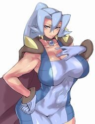 abs clair_(pokemon) gym_leader huge_ass huge_breasts human human_only muscular_female naughty_face nintendo pokemon pokemon_gsc seductive seductive_smile smile thick_thighs uya_(yurukah)