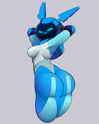 1girls absurd_res big_ass big_breasts bunnysuit fortnite gemini_(fortnite) looking_at_viewer postblue98 robot tagme