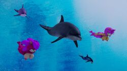 2girls 3d 3d_art amy_rose anthro diag34k dic_entertainment dolphin female furry hedgehog kabalmystic mikumikudance mmd naked nsfw nude request roenthebear sega sexy sonia_the_hedgehog sonic_(series) sonic_the_hedgehog_(series) sonic_underground swimming underwater