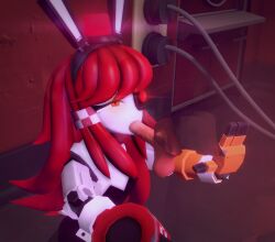 1girls 1robot 1robot_girl blowjob bunny_costume bunny_ears bunny_girl bunny_suit bunnysuit dick dick_in_mouth ear female female_focus flying_penis garry's_mod glowing_eyes humanoid lisedoub looking_up mimi_sentry one_eye penis penis_in_mouth red_hair robot robot_girl robot_humanoid sucking sucking_penis team_fortress_2 transparent_male