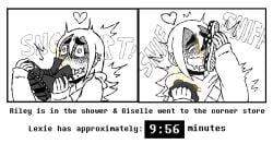 blarf022 blush breasts female foot_fetish footwear footwear_fetish footwear_only footwear_removed freckles freckles_on_face hearts_around_head lexie_(oddtenn) oddtenn pervert pervert_female shoes smelling smelling_feet smelling_shoe smelly smelly_feet smelly_shoes wide_hips