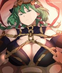 1boy 1girls alternate_breast_size animated between_breasts bondage bondage_harness bored bored_expression bored_sex breasts byleth_(fire_emblem) byleth_(fire_emblem)_(female) cafekun cleavage clothed_paizuri faceless_male female female_focus female_protagonist femsub fire_emblem fire_emblem:_three_houses green_hair huge_breasts large_breasts looking_at_viewer no_sound paizuri paizuri_lead_by_male paizuri_under_clothes penis pov pov_eye_contact shorter_than_10_seconds shorter_than_30_seconds shorter_than_one_minute straddling straddling_paizuri straight tagme unhappy_female video