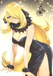 cynthia (pokemon) from nintendo by cherryinthesun