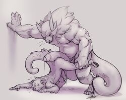 2017 2boys 5_fingers anthro anthro_on_anthro arm_support balls belly bento_(suck_mcjones) big_balls big_dom_small_sub big_muscles binturong biped bodily_fluids domination duo erection fingers fluffy fur gay genital_fluids greyscale hot_dogging huge_balls huge_muscles humanoid_penis hyper hyper_balls hyper_penis imminent_sex larger_male male male/male male_domination male_only mammal manly monochrome musclegut muscular muscular_male nude original_character partially_retracted_foreskin penis penis_size_difference precum sex signature size_difference slightly_chubby smaller_male snout soft_shading standing suck_mcjones toes uncut upside-down vein viverrid yaoi