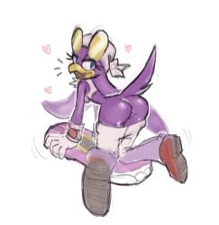 2025 2d 2d_(artwork) 2d_artwork anthro ass ass_focus avian bird bird_girl booty clothed clothed_female digital_art digital_drawing_(artwork) digital_media_(artwork) extreme_gear female furry furry_female looking_at_viewer looking_back mobian mobian_(species) pants pants_down passerine purple_body purple_hair sega sevokin shoes sonic_(series) sonic_riders sonic_the_hedgehog_(series) sunglasses sunglasses_on_head swallow_(bird) tagme tail wave_the_swallow