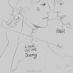2d 2d_(artwork) 2d_artwork all_for_the_game chain_leash dominant domination english_text erect_nipples gay gay_domination male_only nipple_piercing nipples submission submission_hold submissive submissive_male yaoi