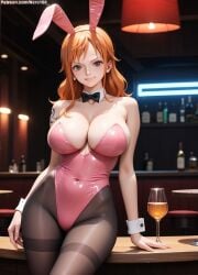 1girls 2d ai_generated ass athletic athletic_female bare_shoulders belly big_ass big_breasts breasts bunny_ears bunny_girl bunnysuit cleavage clothing curvy curvy_figure cute cute_face detailed eyelashes eyeshadow female female_only fit fit_female focus ginger ginger_hair high_quality huge_breasts large_breasts legs light-skinned_female light_skin lips lipstick long_hair looking_at_viewer makeup mascara mature midriff nami_(one_piece) nero100 one_piece orange_eyes orange_hair pale-skinned_female pale_skin playboy_bunny posing post-timeskip sagging_breasts seductive seductive_look sitting stable_diffusion tagme thick_ass thick_butt thick_thighs thighs wide_hips