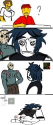 after_anal after_rape after_sex ass bulge bulge_through_clothing elliot_(forsaken) friday_the_13th gaped_anus im_feeling_romantical inminent_rape inminent_sex jason_voorhees jxci male_with_breasts mask meme meme_reference mods_ruined_my_13fridaypost muscular rape roblox roblox_game robloxian self_upload shedletsky shitpost tagme two_time