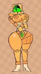 breasts die_of_death_(roblox) eyeshadow grabbing_own_breast harken_(die_of_death) heart-shaped_pupils pussy roblox roblox_game spread_pussy thighs
