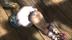 ass bandai_namco panties solo sophitia_alexandra soul_calibur soul_calibur_iv upskirt white_panties