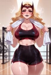 1girls ai_generated arzagod ass big_ass big_breasts breasts bubble_butt dat_ass female gym_uniform large_ass marvel marvel_rivals perfect_body scarlet_witch scarlet_witch_(marvel_rivals) seductive_look thick_ass thick_thighs uge_ass wanda_maximoff wide_hips