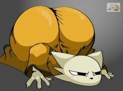 1223guy ass_up clothed fat_ass low_res lowres nine_sols sneaky yi_(nine_sols)