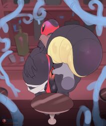 ade_(tasla_venhyle) against_bar_counter against_counter against_furniture against_surface anal anal_fingering antennae_(anatomy) anthro anus arthropod arthropod_abdomen backsack balls bar bar_counter bar_stool beetle bent_over bottle clothing clothing_aside container counter cup disembodied_hand doink_(artist) drinking_glass duo elateroid fan_character fingering firefly furniture genitals glass glass_container glass_cup hi_res hollow_knight insects looking_back male nonbinary_(lore) rear_view shot_glass solo_focus stool team_cherry thumb_in_ass underwear underwear_aside