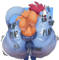 2025 alien anal anal_sex anthro anthro_penetrated anus ass balls big_balls big_butt big_penis blue_body bodily_fluids crowundeadcat disney duo english_text exclamation_point female female_penetrated genital_fluids genitals hair hi_res huge_butt humanoid humanoid_on_anthro humanoid_penetrating humanoid_penetrating_anthro male male/female male_penetrating male_penetrating_female nude open_mouth orange_body penetration penis puffy_anus red_hair sex sylvia_(wander_over_yonder) text tongue tongue_out vaginal_fluids vulva wander wander_over_yonder zbornak